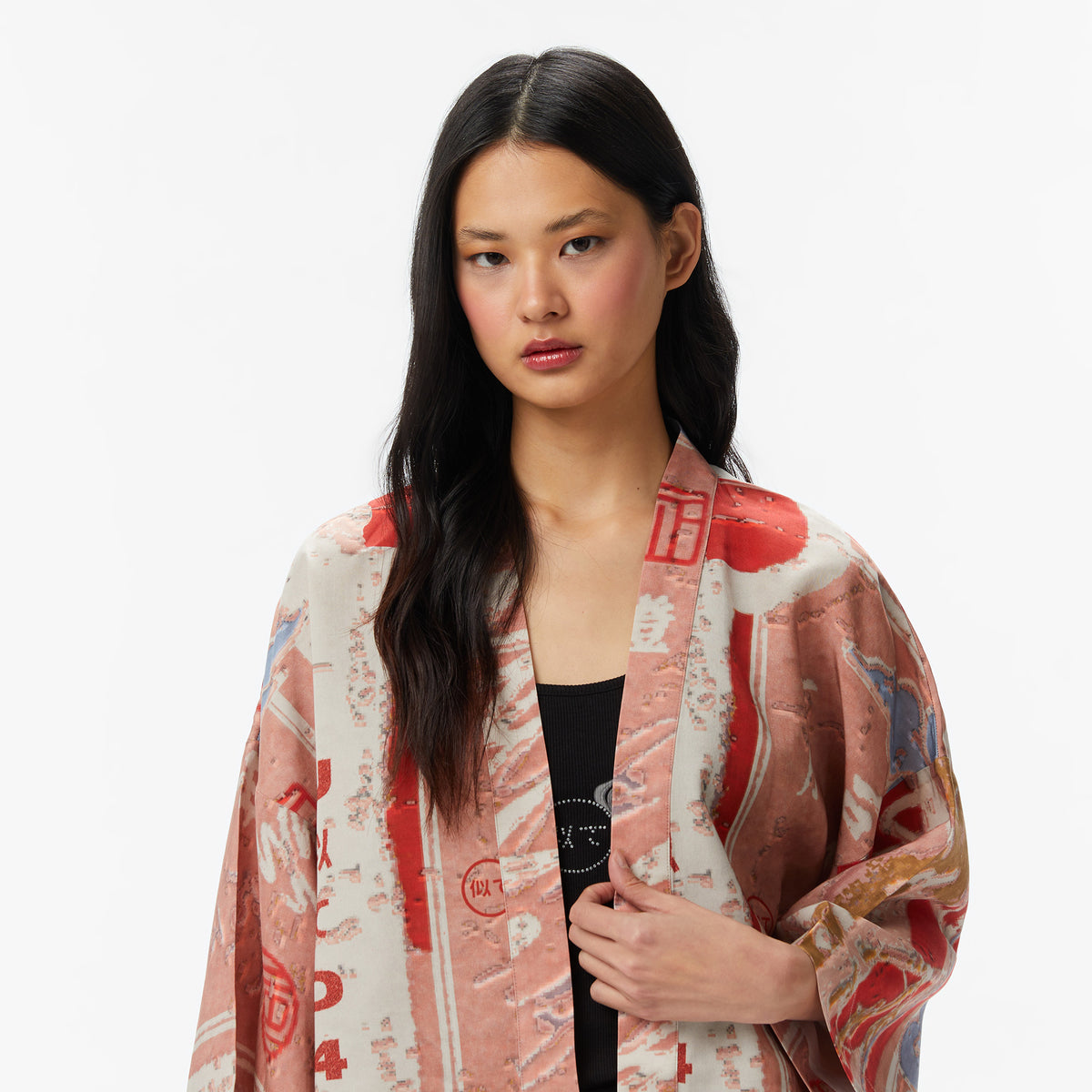 Unıted4 Regular Fit Kadın Krem Kimono