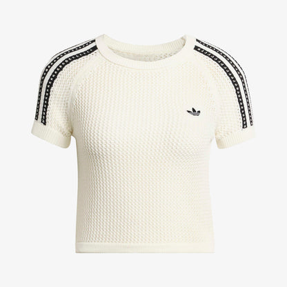Adidas Crochet Tee Kadın Beyaz T-shirt