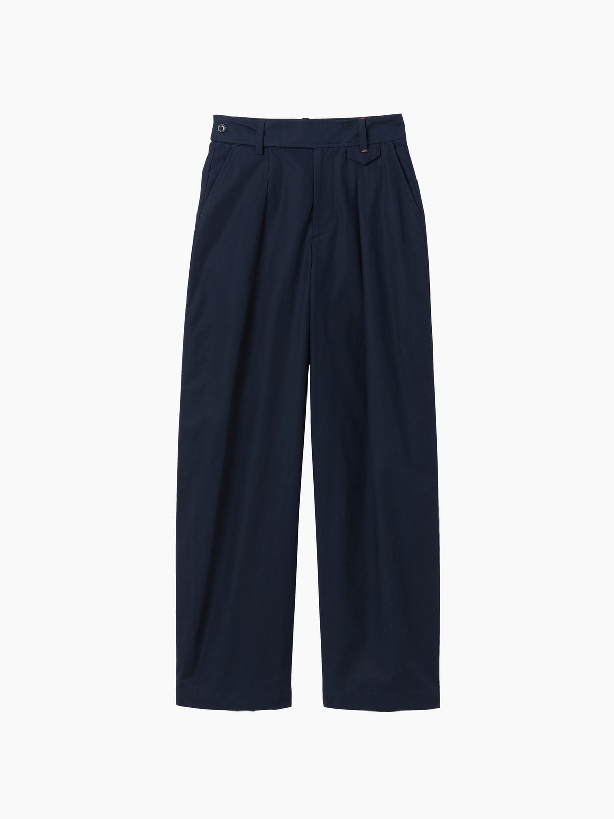 Lacivert Gap × Victoria Beckham High Rise Pileli Arc Pantolon