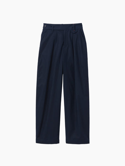 Lacivert Gap × Victoria Beckham High Rise Pileli Arc Pantolon