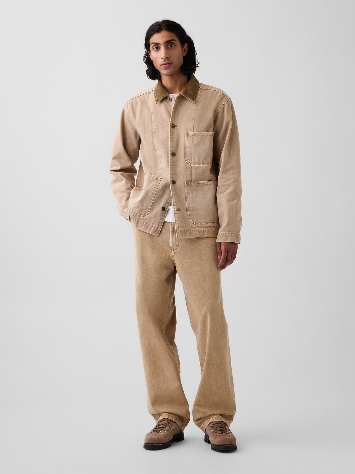 Bej Denim Barn Ceket