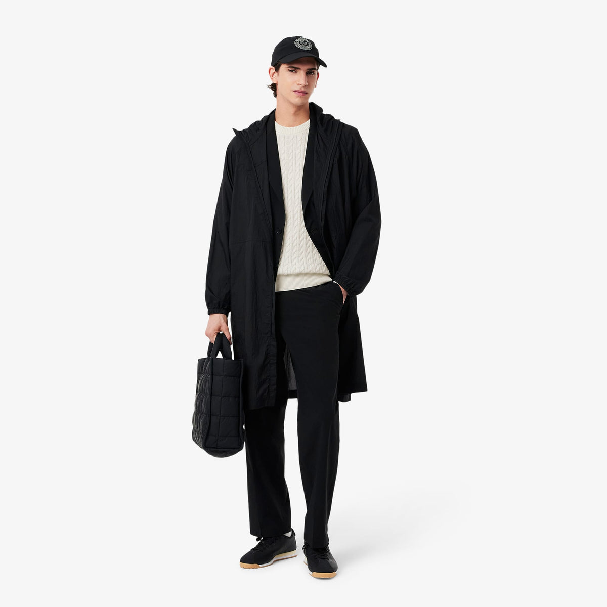 Lacoste Erkek Regular Fit Bisiklet Yaka Krem Kazak