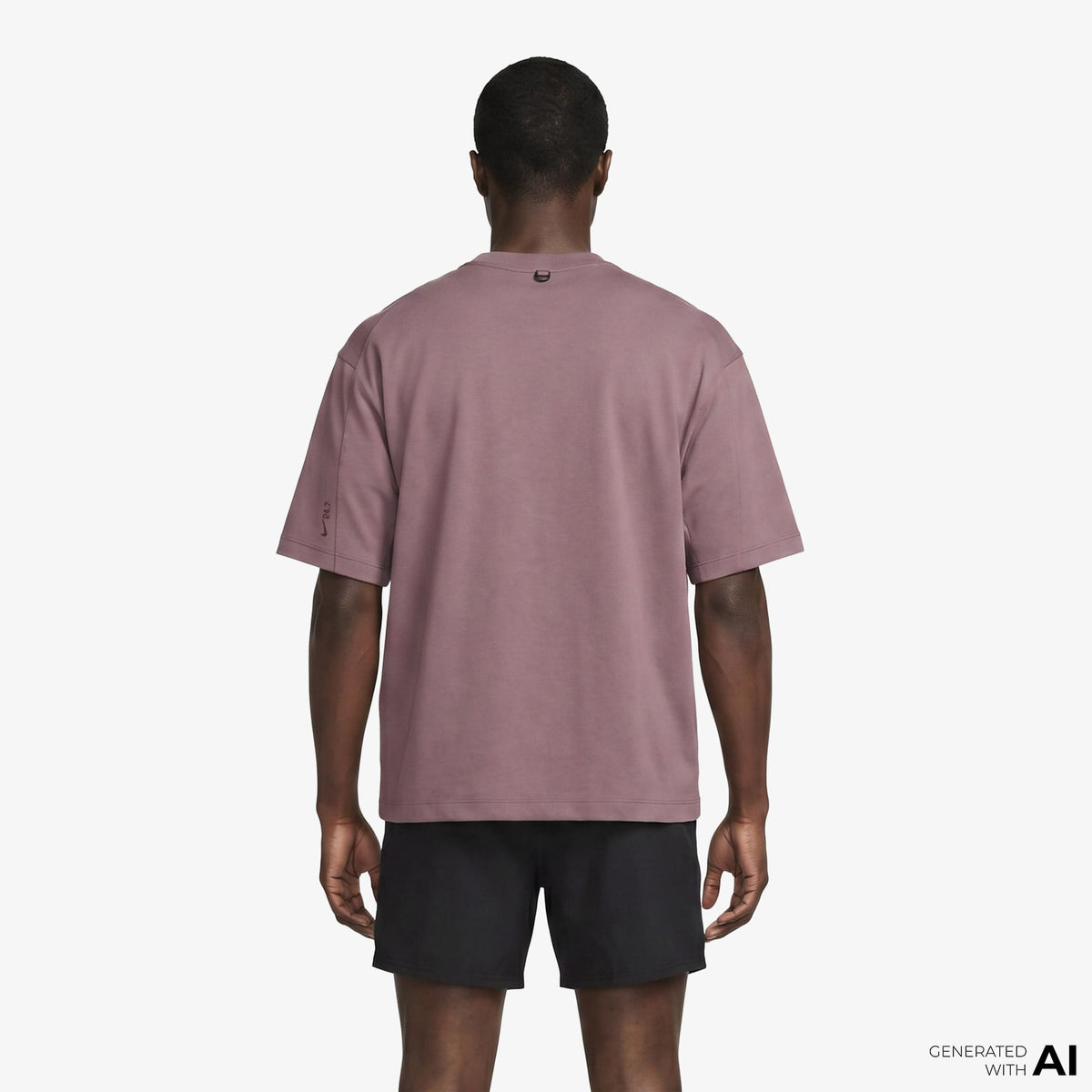 Nike 24.7 Impossiblysoft Dri-fıt Kısa Kollu Erkek Mor T-shirt