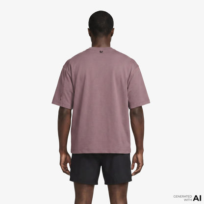 Nike 24.7 Impossiblysoft Dri-fıt Kısa Kollu Erkek Mor T-shirt