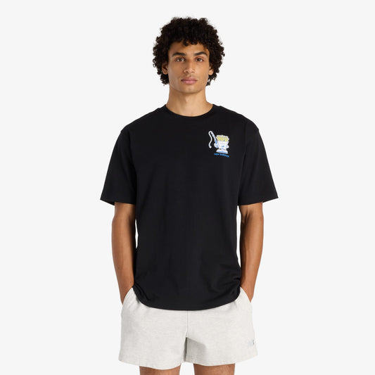 New Balance Fish And Chips Erkek Siyah T-shirt