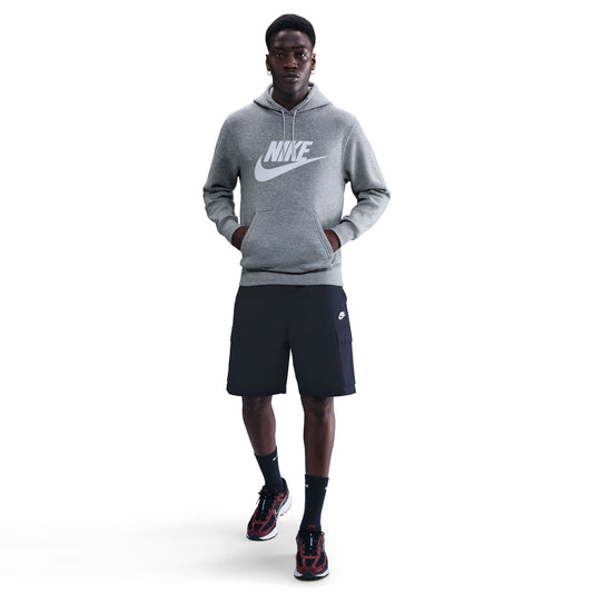 Nike Club Gfx Erkek Gri Hoodie