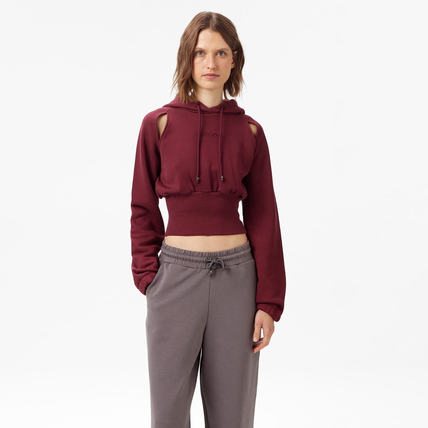 United4 Classic Kadın Bordo Sweatshirt