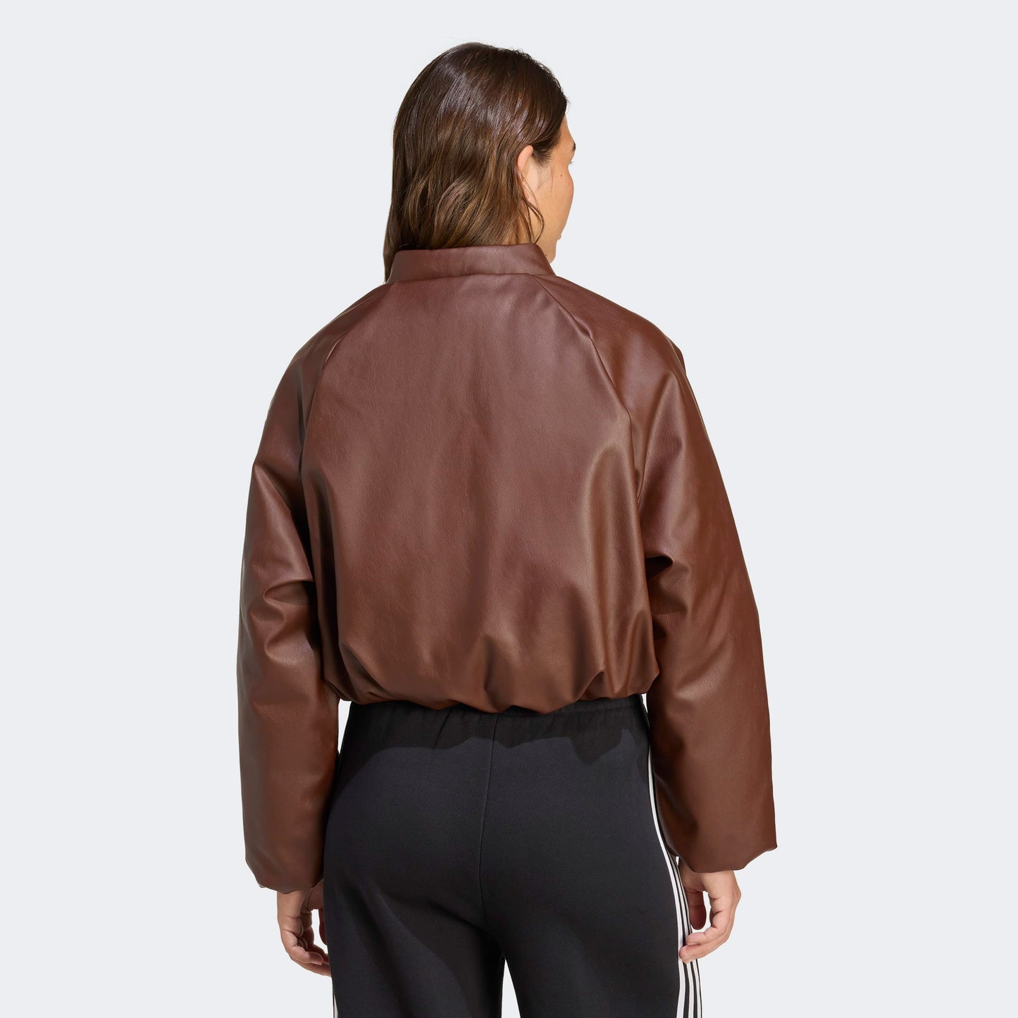 Adidas Pleather Bomber Kadın Kahverengi Ceket
