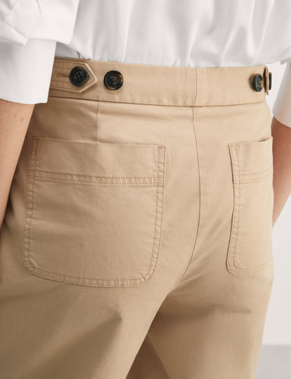 Jaeger Regular Fit Yüksek Bel Crop Pantolon
