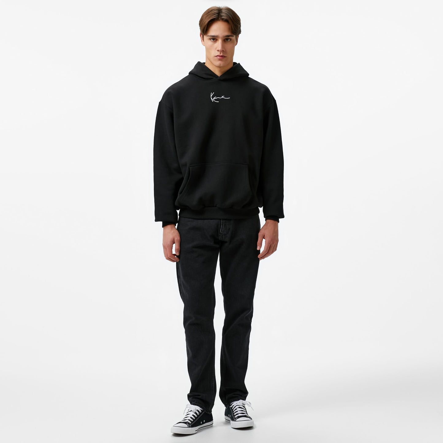 Karl Kani Small Signature Essential Erkek Siyah Sweatshirt