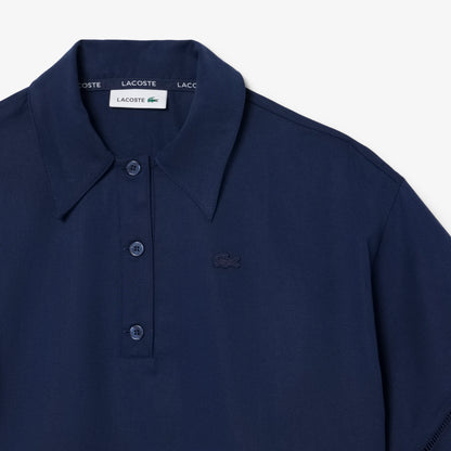 Lacoste Oversize Fit Kadın Lacivert Polo