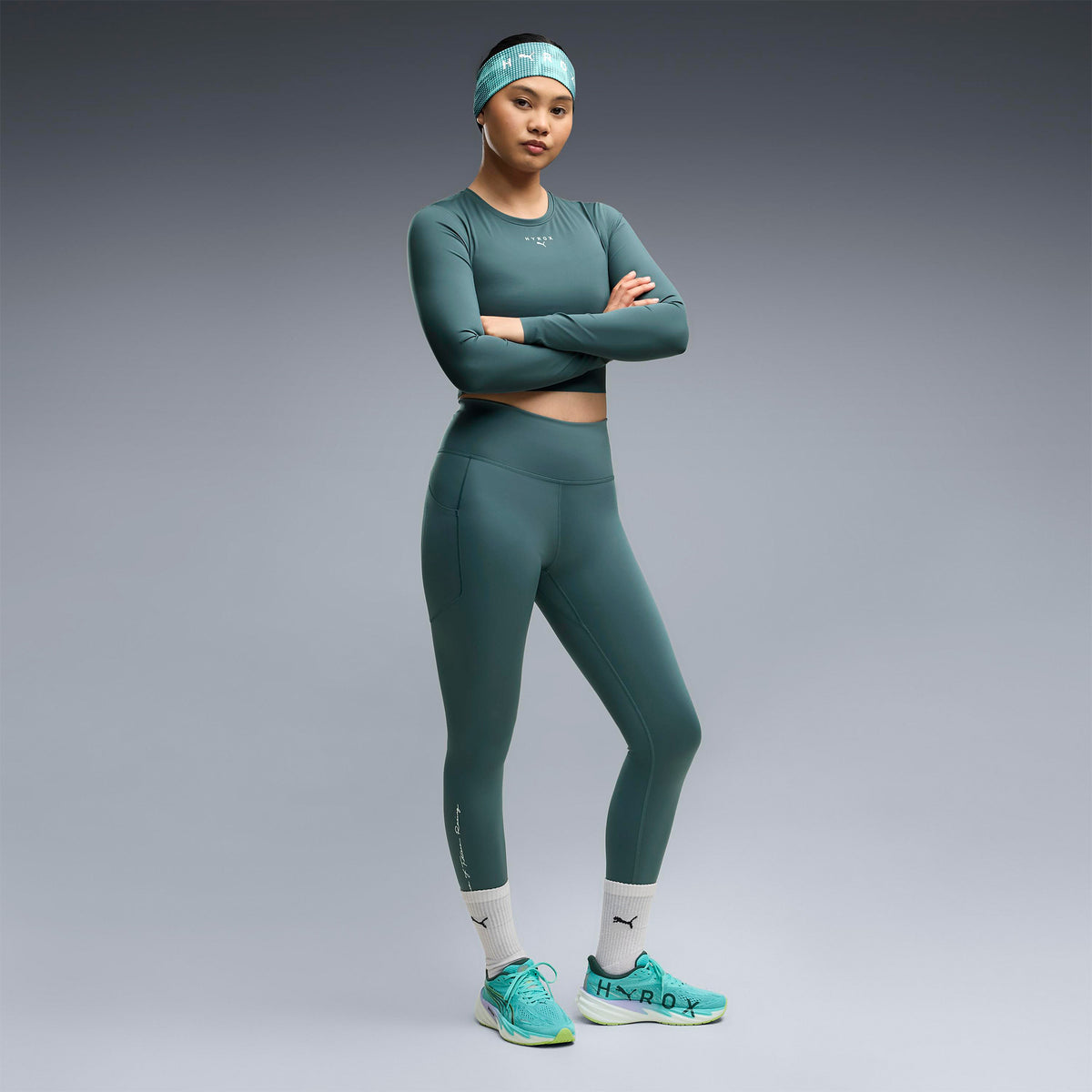 Puma Hyrox Velocıty Nitro 5 Kadın Yeşil Spor Ayakkabı