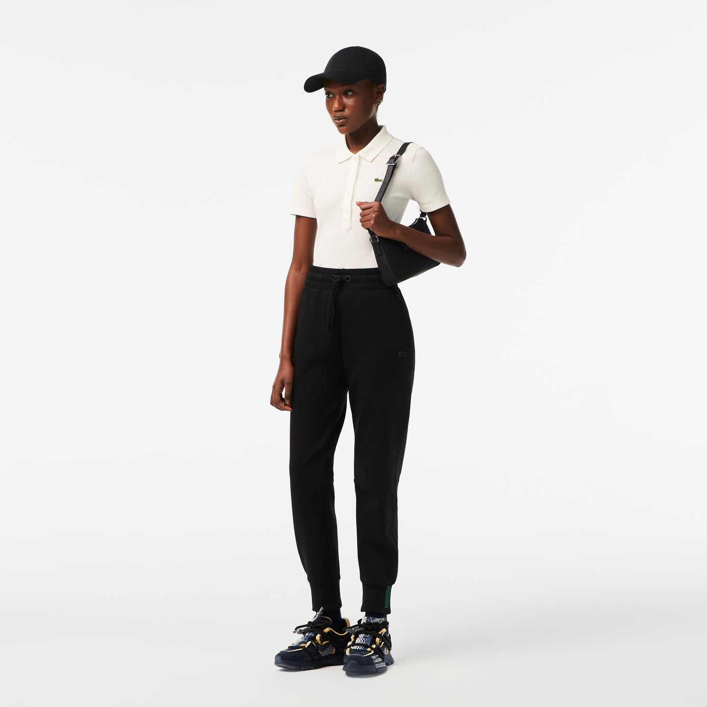 Lacoste L.12.d Kadın Slim Fit Organik Pamuk Beyaz Polo
