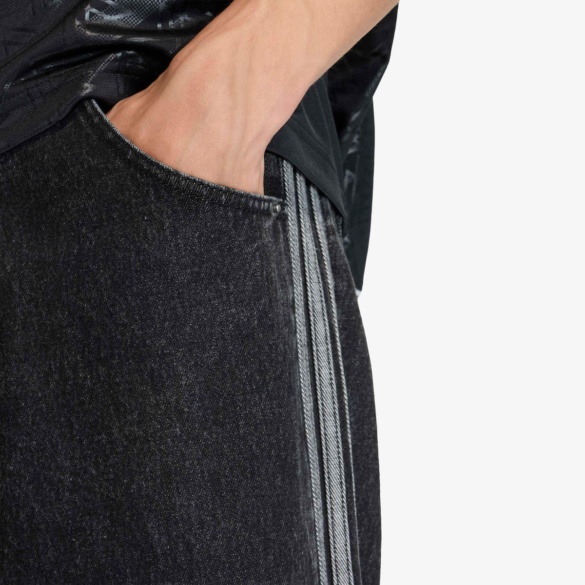 Adidas Firebird Jeans Erkek Siyah Pantolon