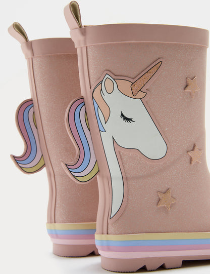 Unicorn Desenli Yağmur Çizmesi