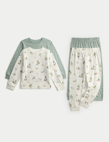 2’li Saf Pamuklu Pijama Takımı (1-8 Yaş)