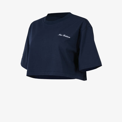 New Balance Wnt1609 Lifestyle Kadın Lacivert T-shirt