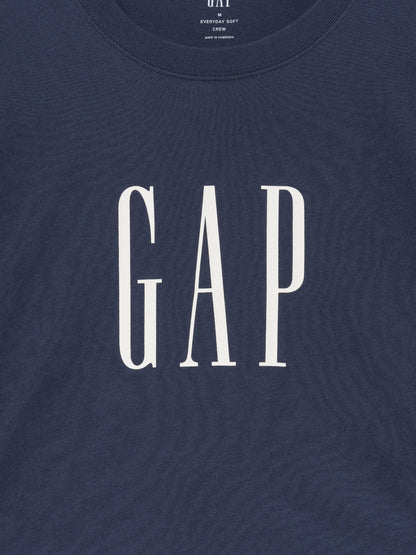 Lacivert Everyday Soft Relaxed Grafik Baskılı T-shirt