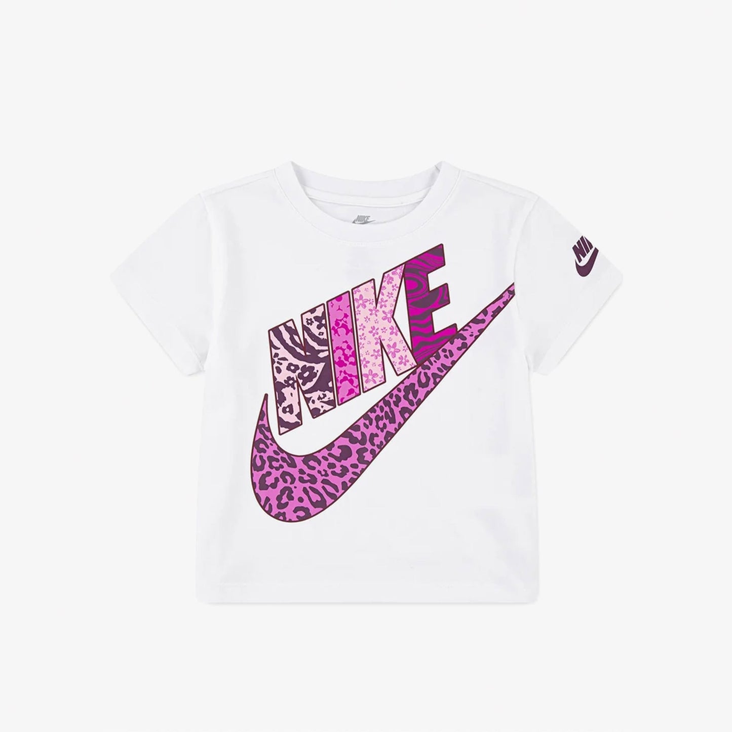 Nike New Animal Print Futura Çocuk Beyaz T-shirt