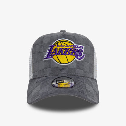 New Era Tonal Check 9forty La Lakers Unisex Gri Şapka