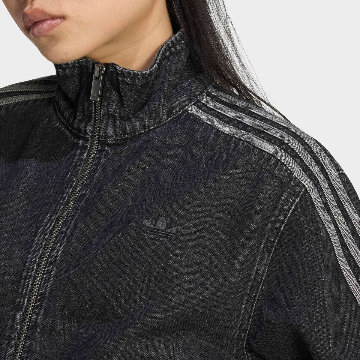 Adidas Firebird Denim Kadın Siyah Ceket