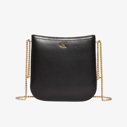 Calvin Klein Saddle With Chain Kadın Siyah Çapraz Çanta