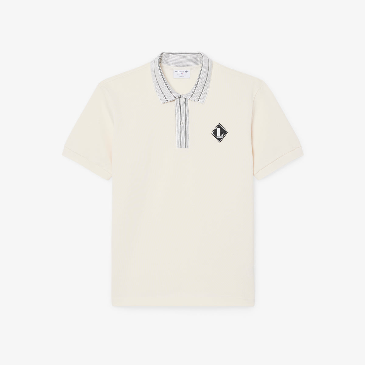 Lacoste Classic Fit Erkek Krem Polo
