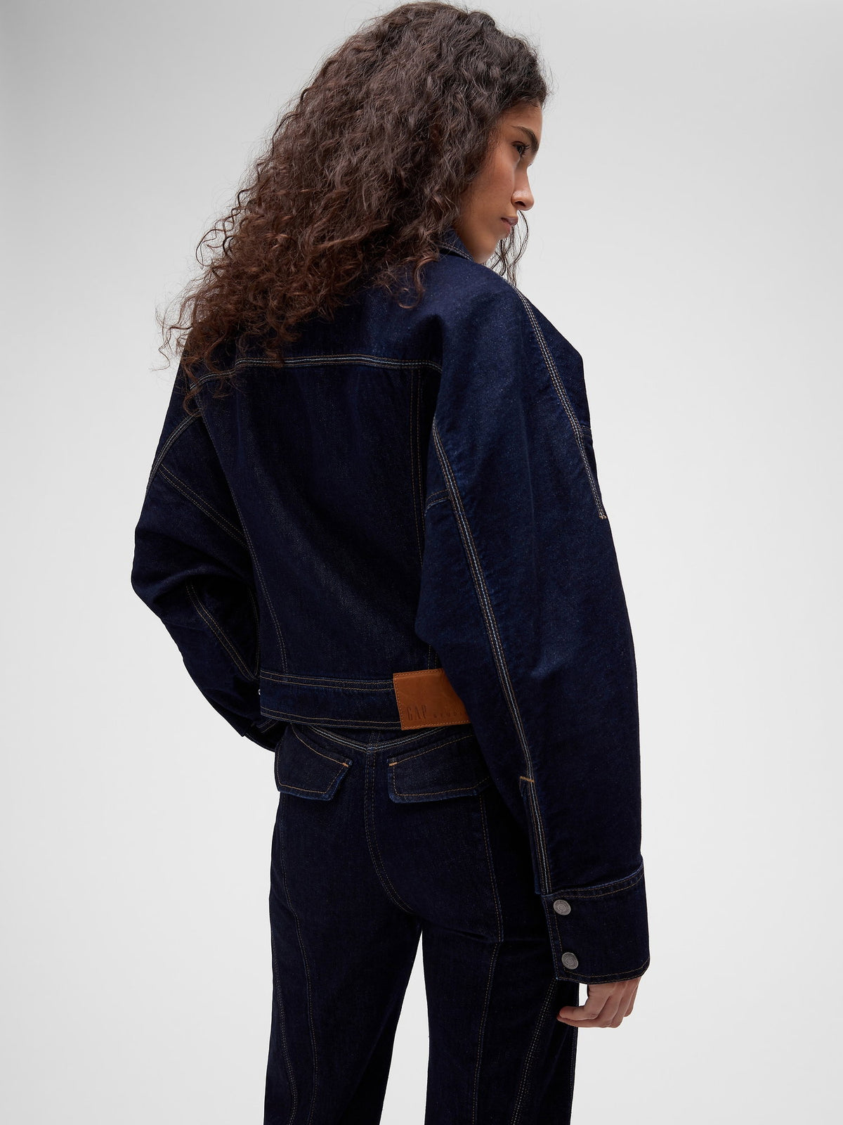 Koyu Mavi Gapstudio Iki Cepli Denim Ceket