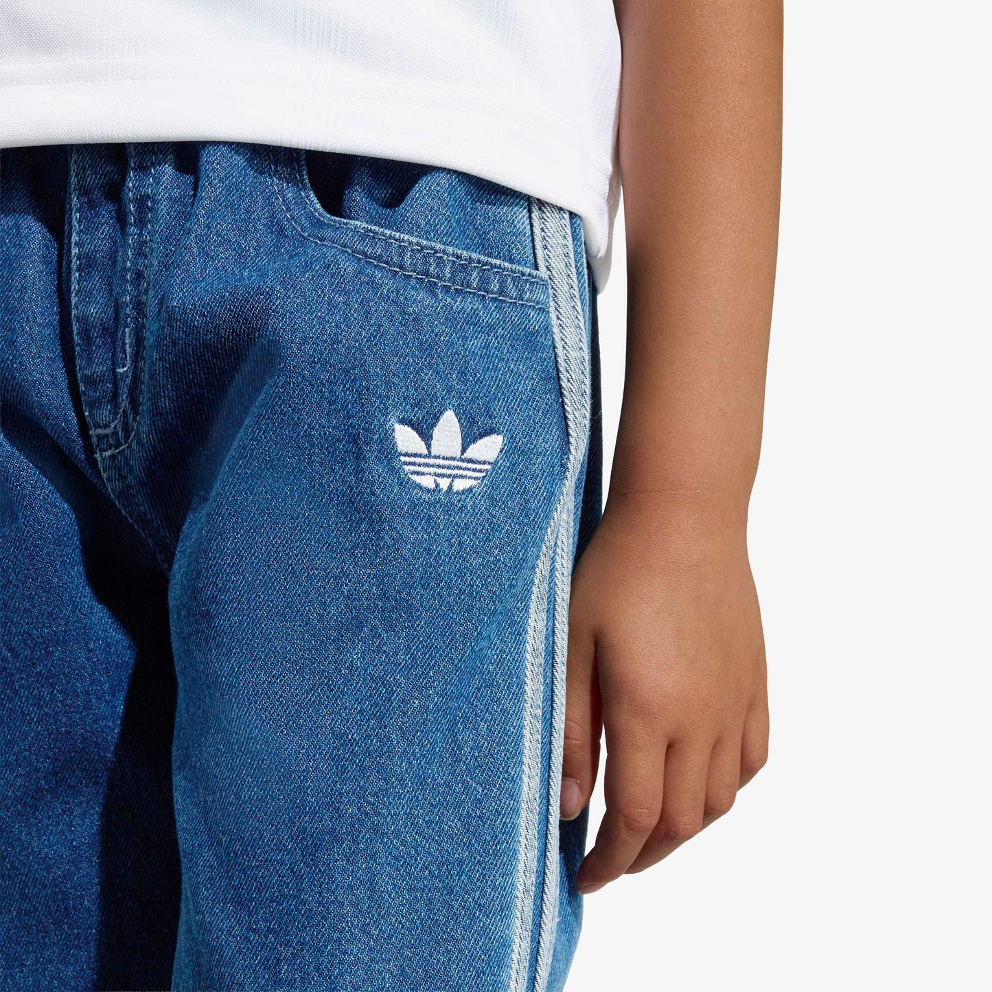 Adidas Firebird Denim Çocuk Mavi Pantolon