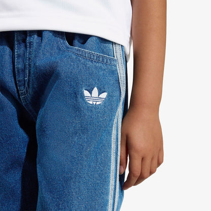 Adidas Firebird Denim Çocuk Mavi Pantolon
