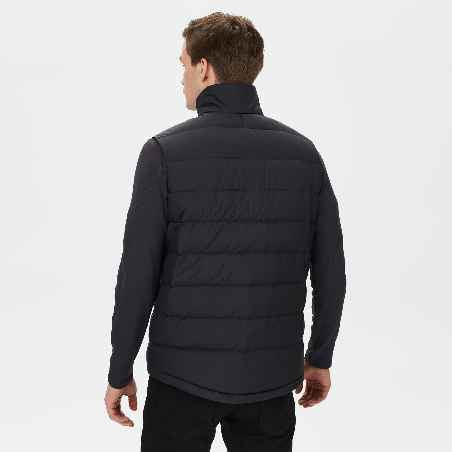Jack Wolfskin Ather Down Vest Erkek Siyah Yelek