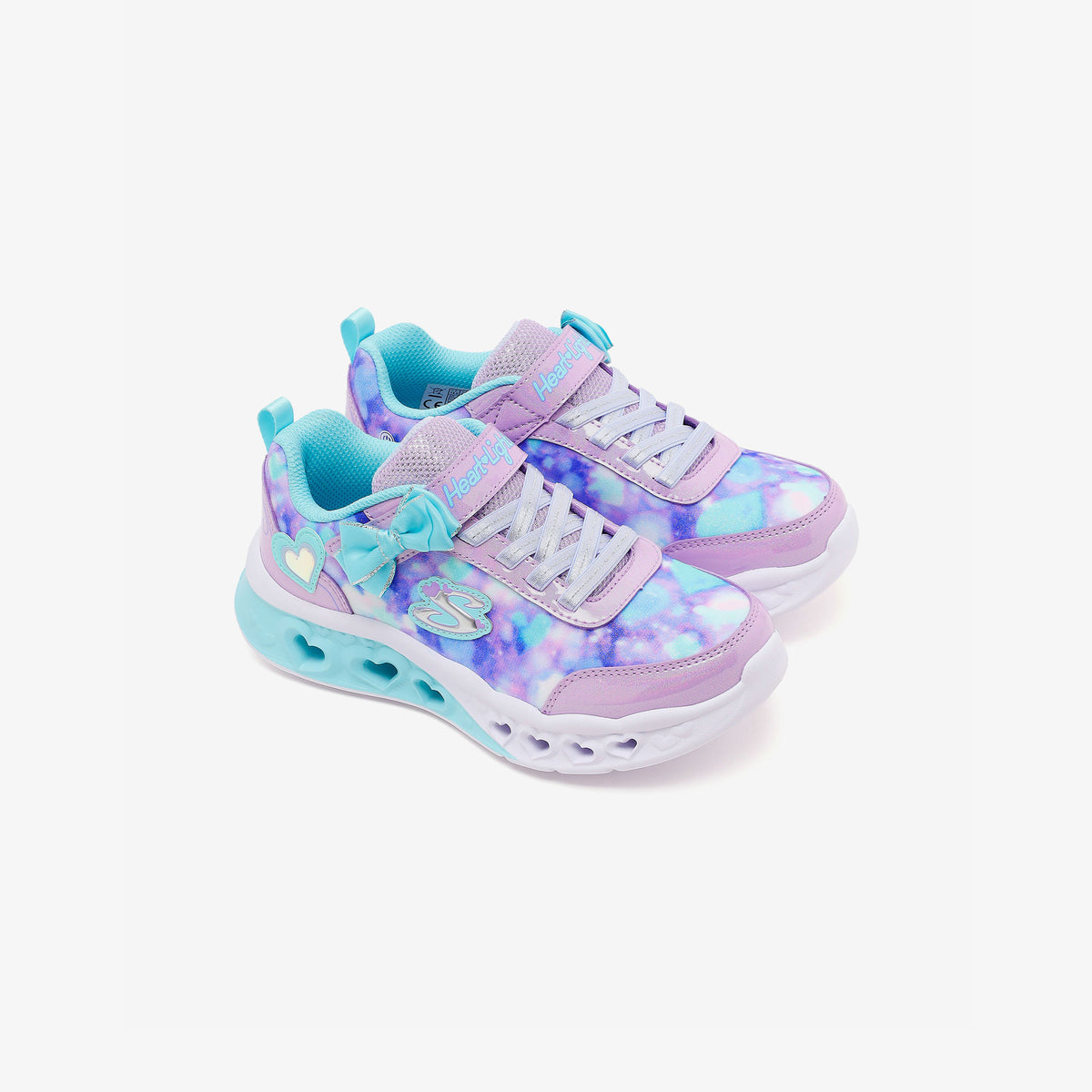 Skechers Flutter Heart Lights - Blurred Love Çocuk Mor Spor Ayakkabı