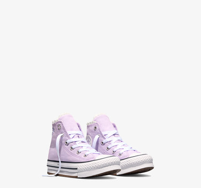 Converse Chuck Taylor All Star Eva Lift Çocuk Çiçek Desenli Mor Sneaker