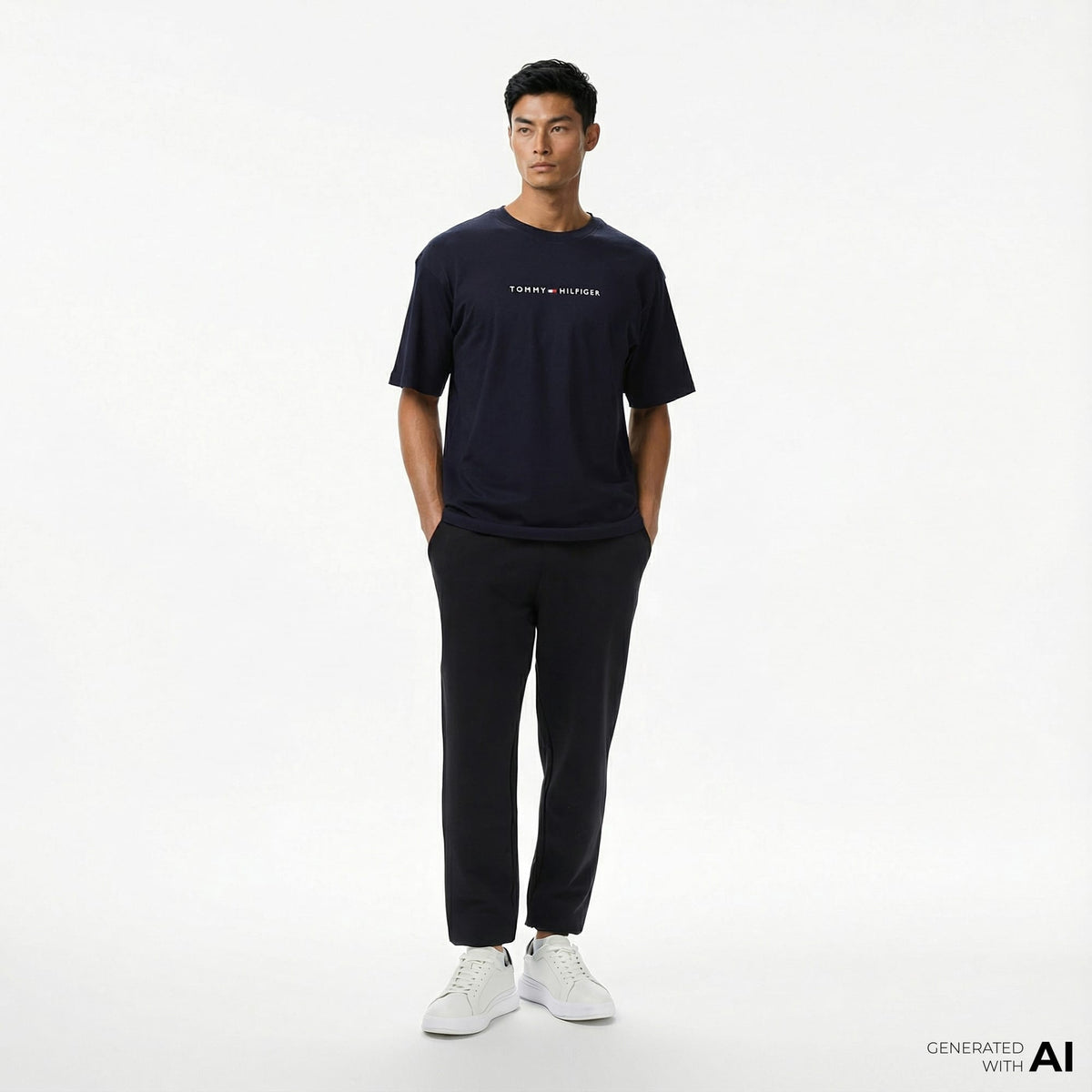 Tommy Hilfiger Core Essentials Erkek Siyah Eşofman Altı