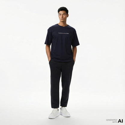 Tommy Hilfiger Core Essentials Erkek Siyah Eşofman Altı