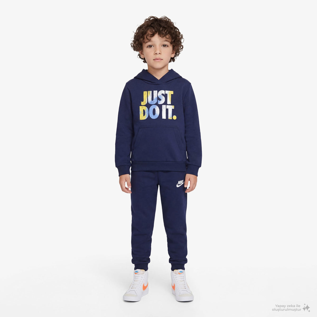 Nike Sportswear Reveal Set Çocuk Mavi Eşofman Takımı