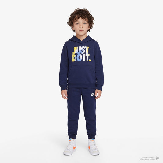 Nike Sportswear Reveal Set Çocuk Mavi Eşofman Takımı