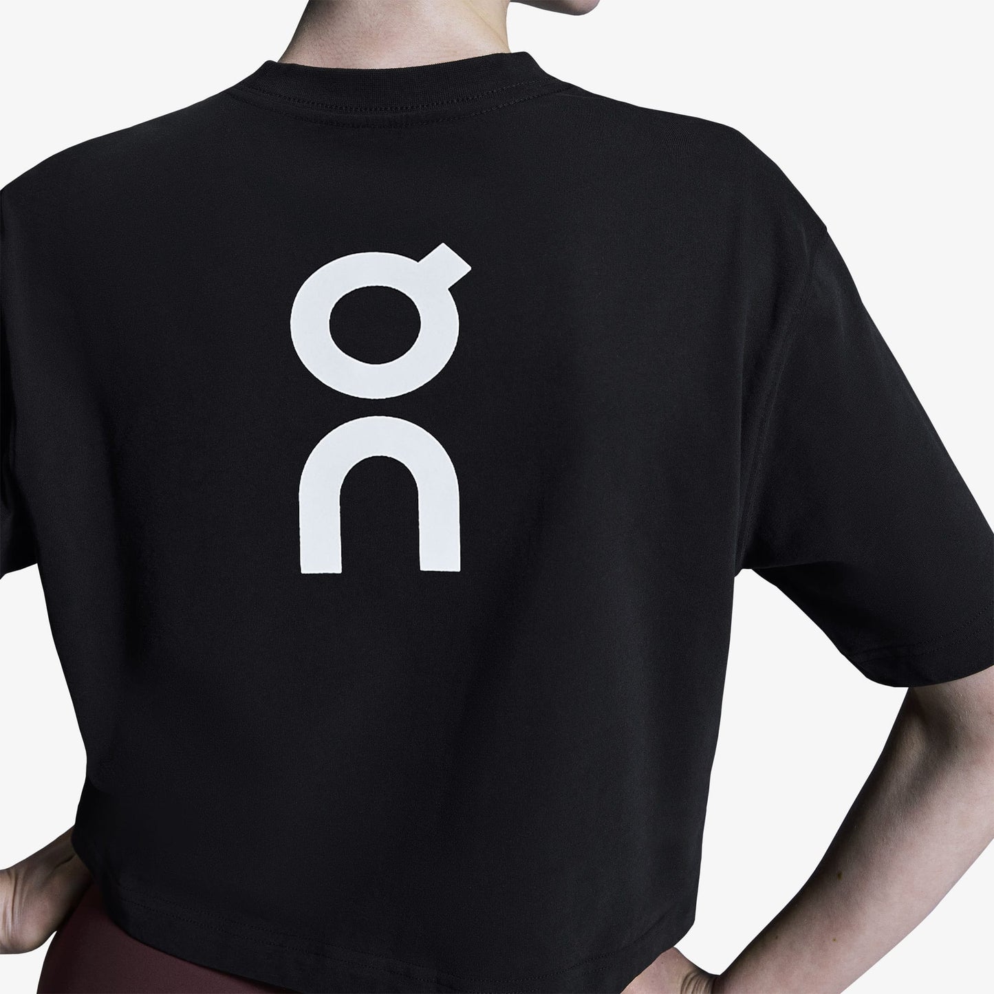 On Club Boxy Kadın Siyah T-shirt