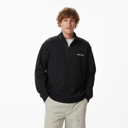 United4 Regular Fit Erkek Siyah Sweatshirt