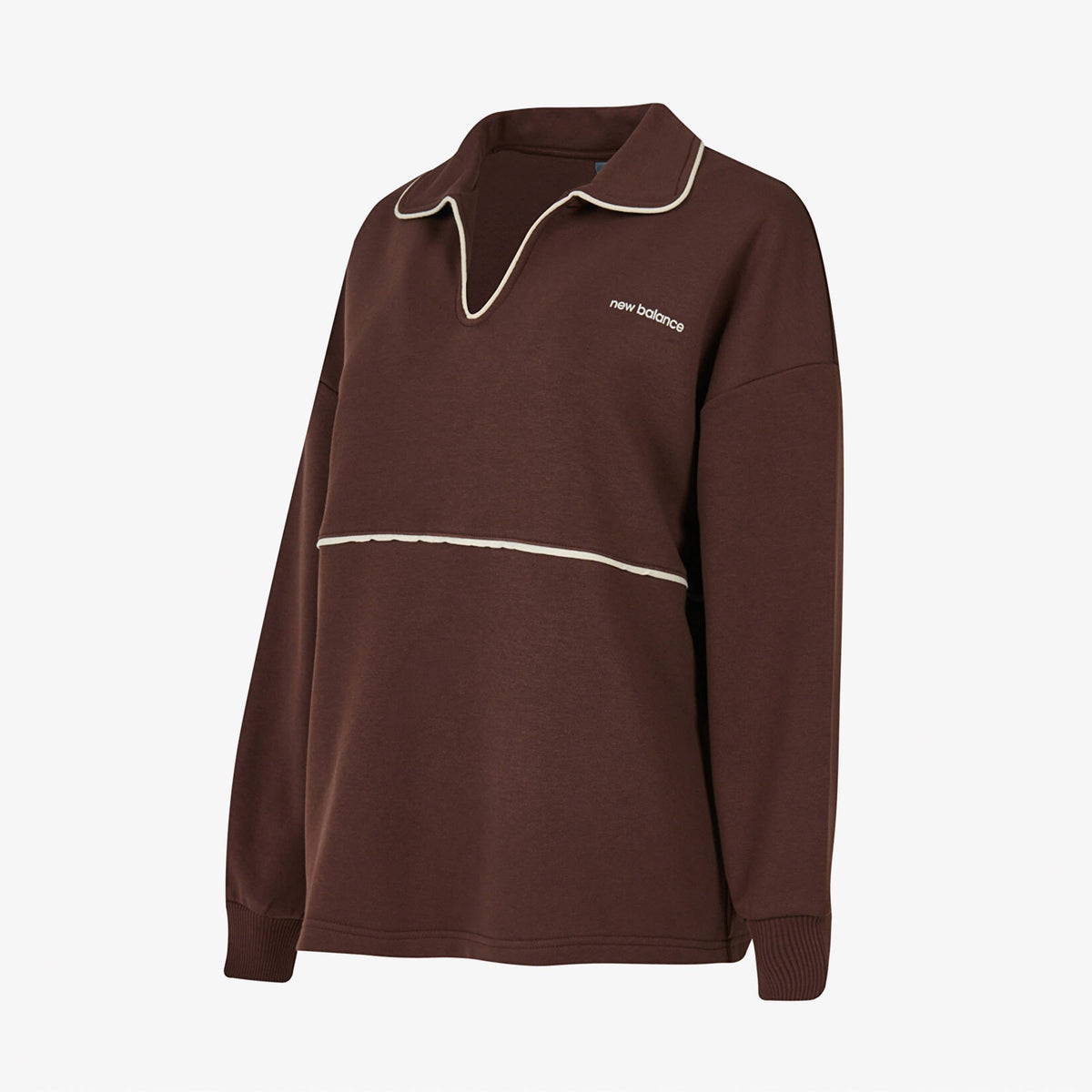 New Balance Lifestyle Kadın Kahverengi Sweatshirt