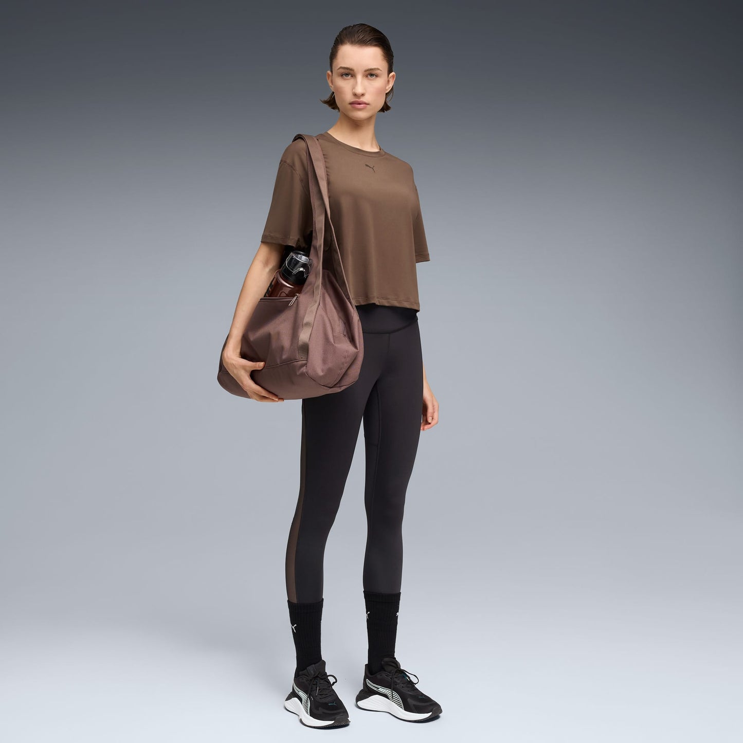 Puma Cloudspun Kadın Kahverengi T-shirt