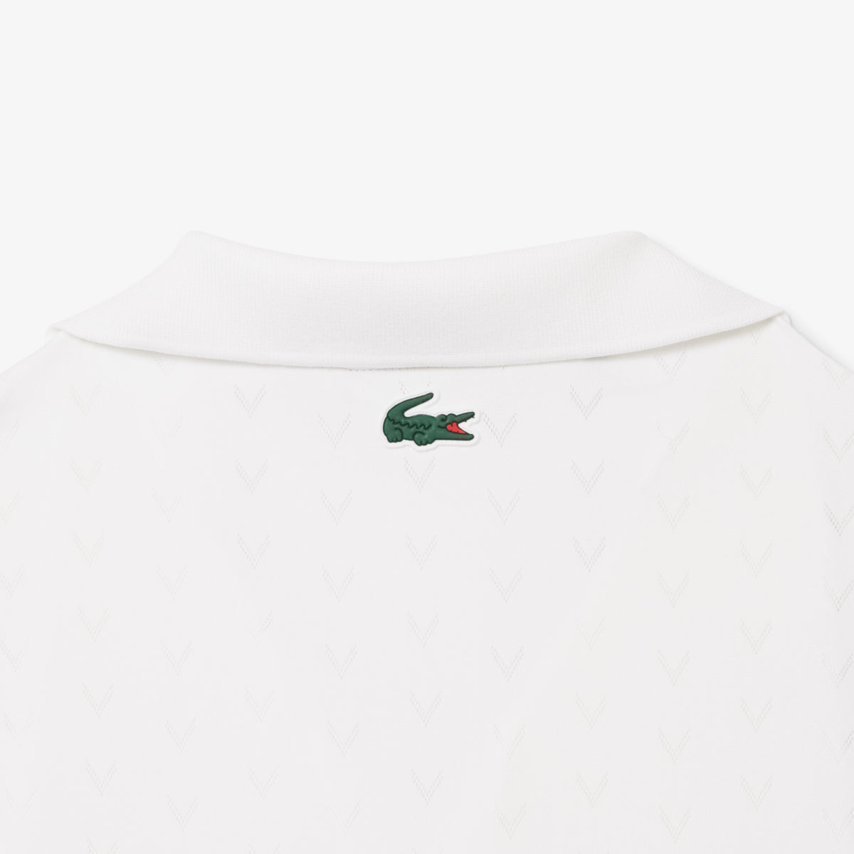 Lacoste Sport Kadın Slim Fit Kolsuz Polo Yaka Beyaz Elbise