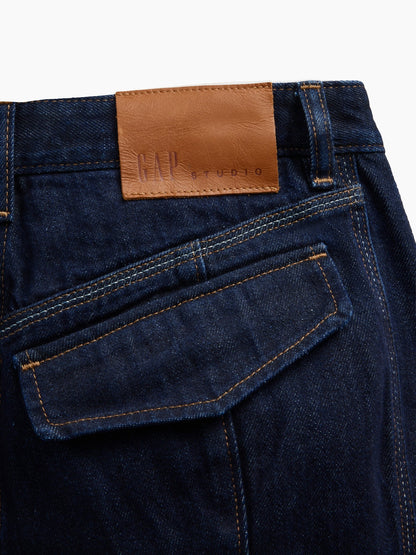 Koyu Mavi Gapstudio High Rise Pintuck Jean Pantolon