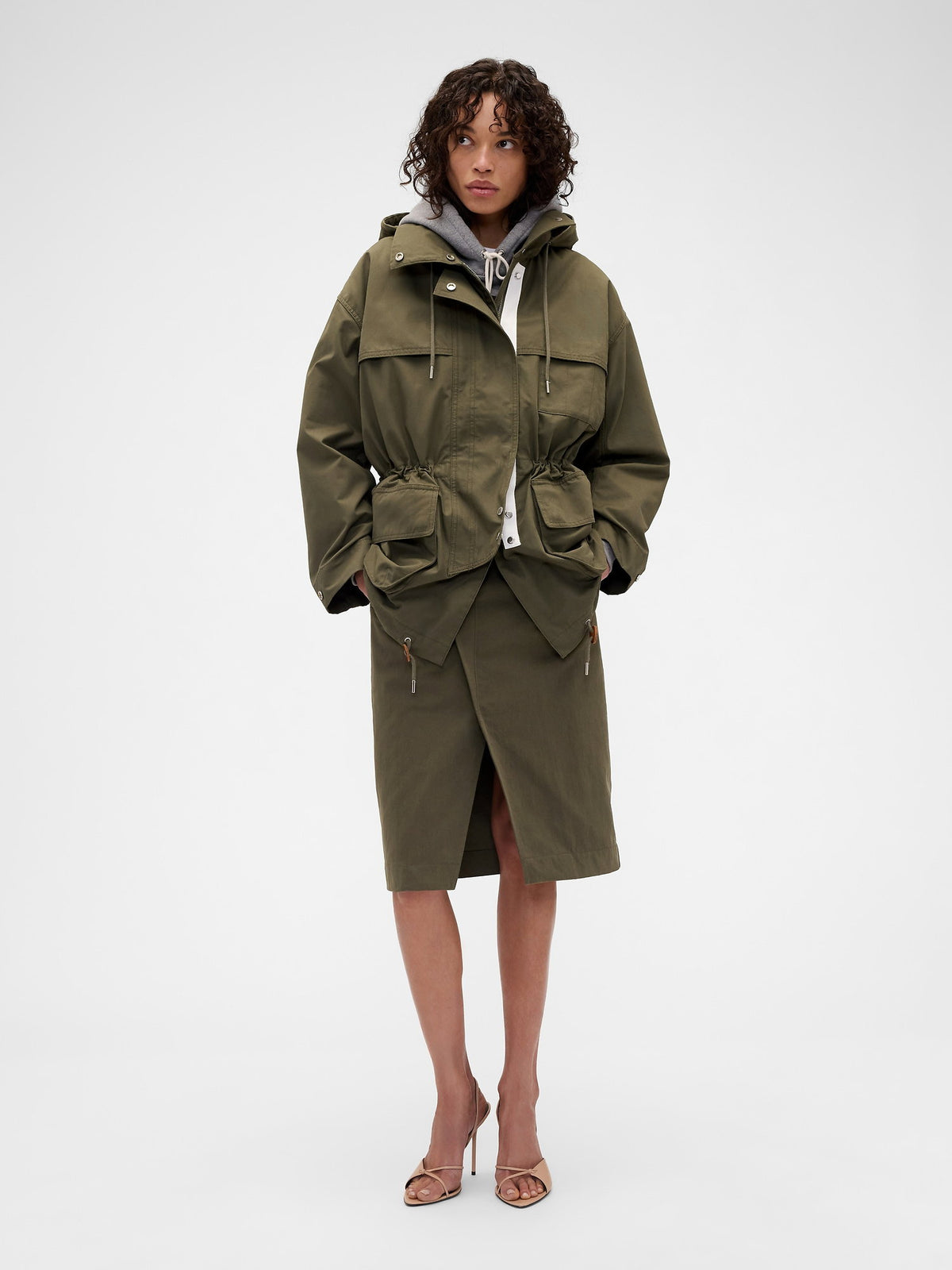 Haki Gap × Victoria Beckham Parka Ceket