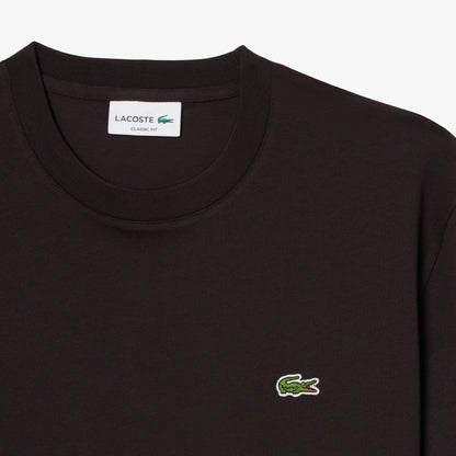 Lacoste Erkek Classic Fit Bisiklet Yaka Kahverengi T-shirt