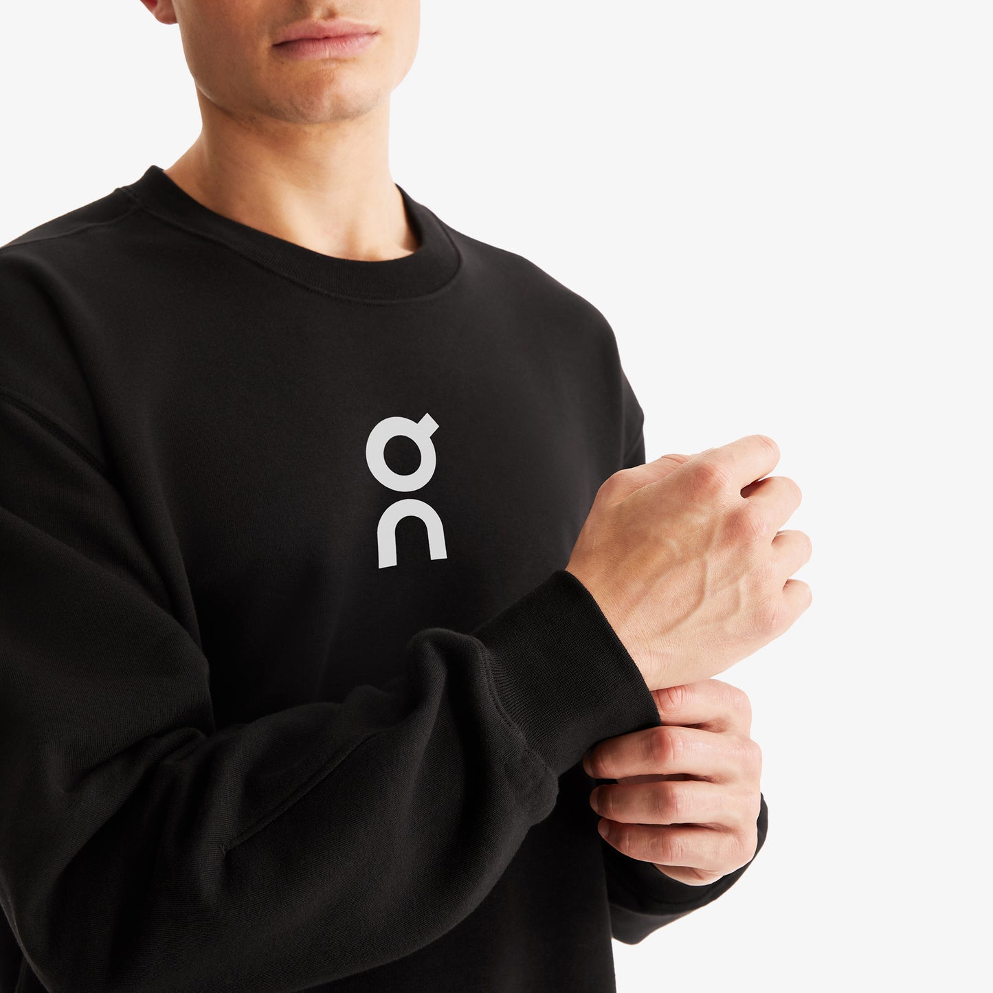 On Club Crew Erkek Siyah Sweatshirt