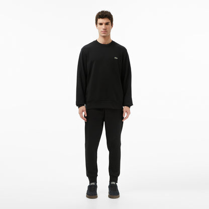 Lacoste Erkek Classic Fit Bisiklet Yaka Siyah Sweatshirt