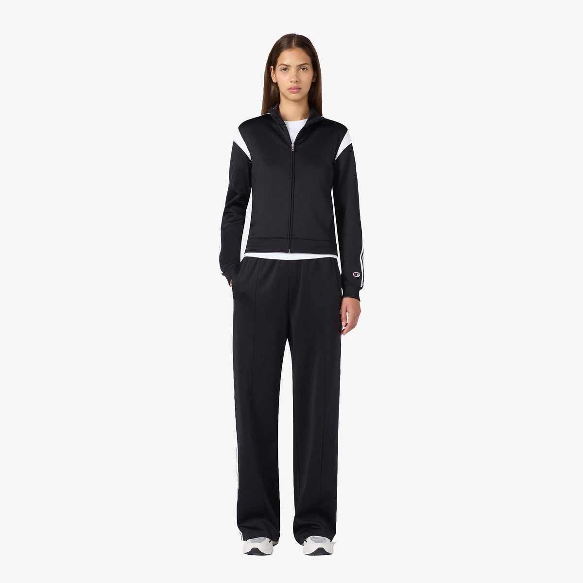 Champion Full Zip Kadın Siyah Sweatshirt