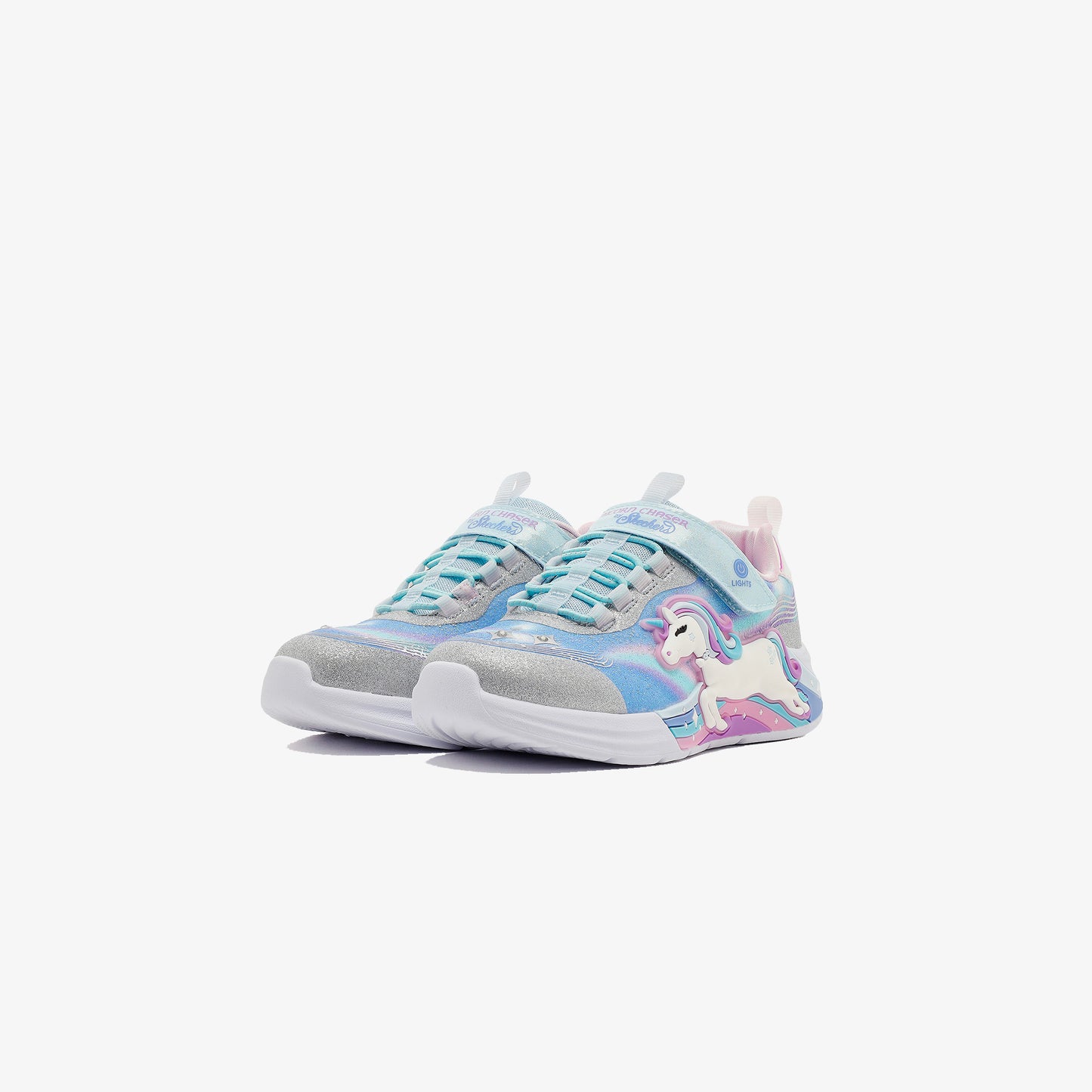 Skechers Unicorn Chaser Çocuk Gri Işıklı Spor Ayakkabı