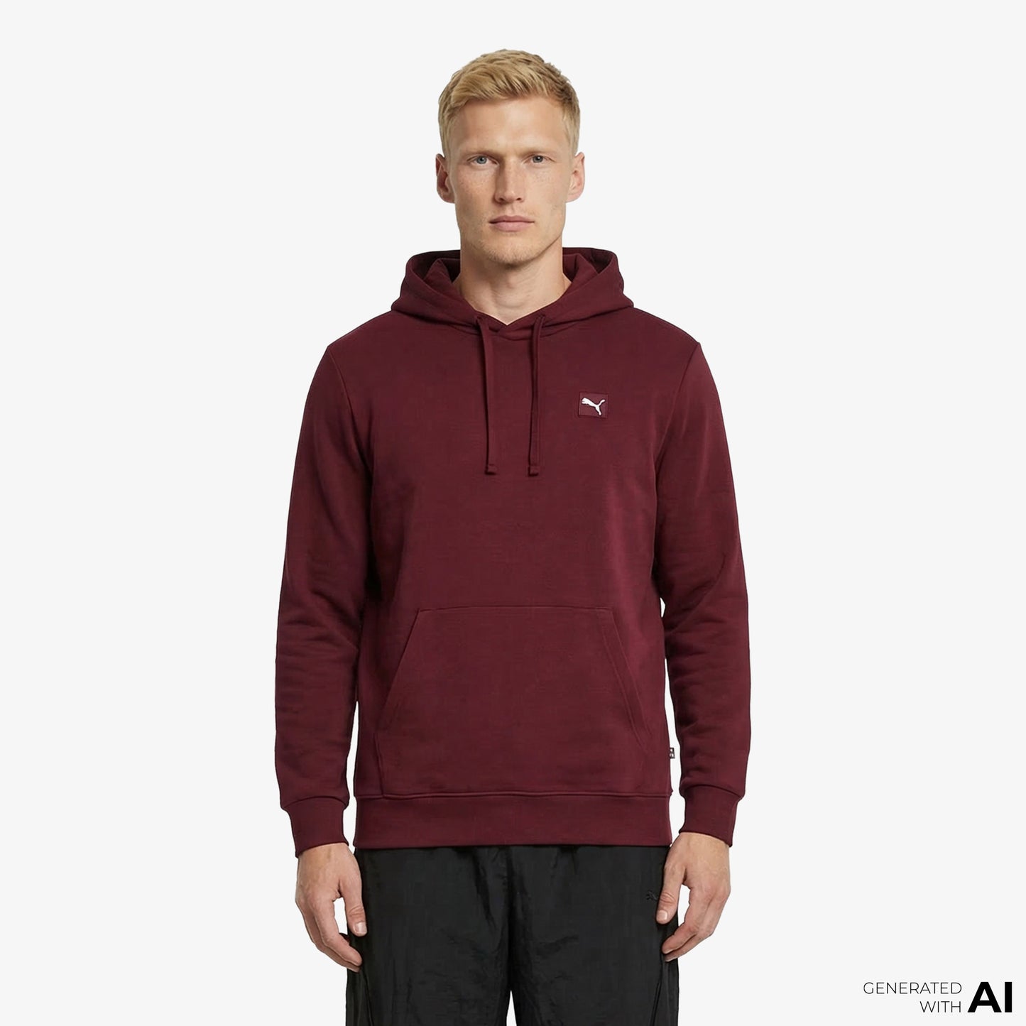 Puma Essentials Elevated Erkek Kırmızı Sweatshirt